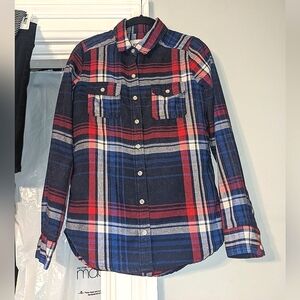 Donating Tomorrow! Flannel Button Up Top by Mossimo Supply Co Size Small